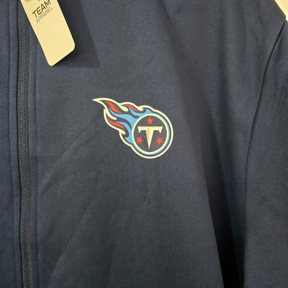 Tennessee Titans Men's NFL Team Apparel Full-Zip Jacket Navy Size 2XL NWT - Picture 2 of 9